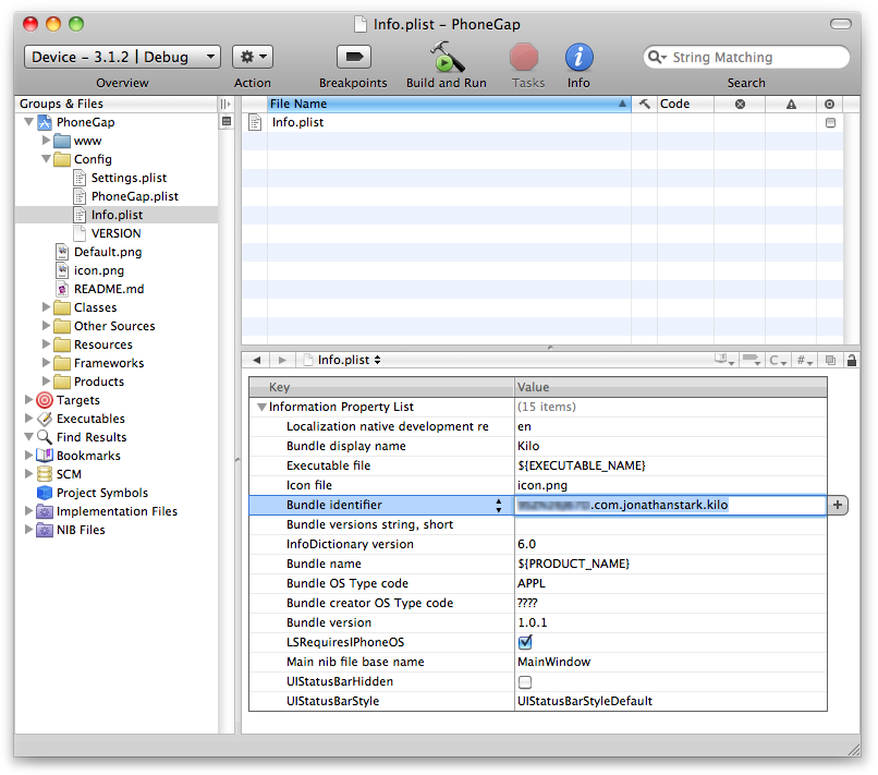 Paste your app identifier into the bundle identifier field, replacing the asterisk with a reverse domain-name–style string