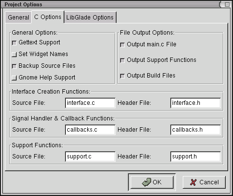 Image glade-project-options-c