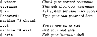 \begin{figure}
\par\par\begin{list}{}{
\setlength {\rightmargin}{\leftmargin}\ra...
...~~~~~~~~~~~~~}\textrm{\textit{Exit your \lq\lq normal'' shell}}\end{list}\end{figure}