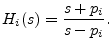 $\displaystyle H_i(s) = \frac{s+p_i}{s-p_i}.
$