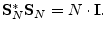 $\displaystyle \mathbf{S}^\ast_N \mathbf{S}_N = N\cdot \mathbf{I}. \protect$