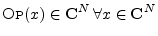 $\displaystyle \hbox{\sc Op}(x) \in{\bf C}^N\, \forall x\in{\bf C}^N
$