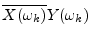 $ \overline{X(\omega_k)}Y(\omega_k)$