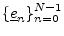 $ \{\underline{e}_n\}_{n=0}^{N-1}$