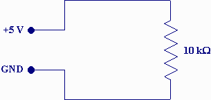 Simple resistor circuit.