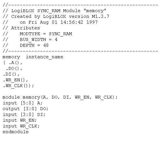 Figure 11- VEI file created by LogiBLOX
