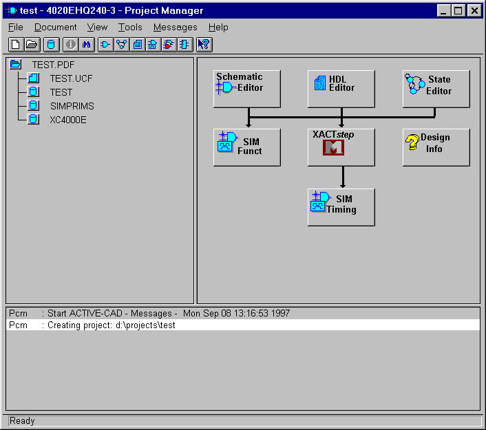 Figure 4- Foundation Project Manager Project Defined
