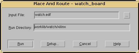  Place and Route Input