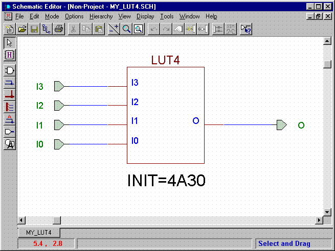  Figure 1-	LUT schematic with attribute