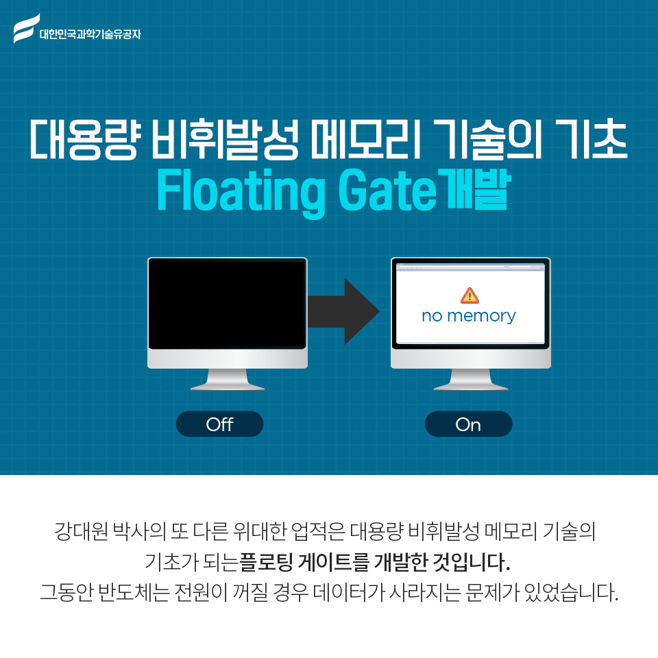 * 세계 반도체 역사의 거대한 변화를 선도한 강대원 박사 *