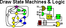 Draw state machines and data flow logic