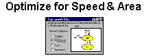 Optimize for speed and area