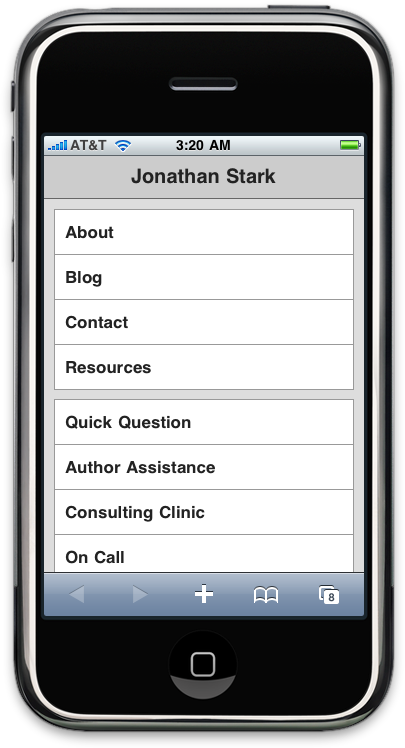 A little bit of CSS can go a long way toward enhancing the usability of your iPhone app