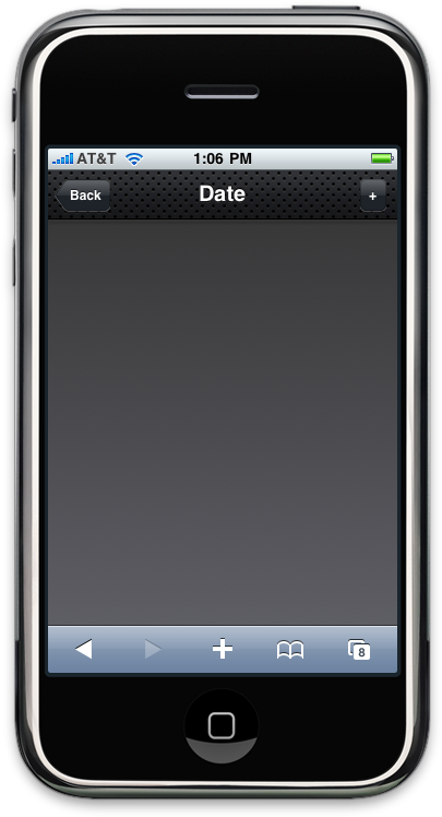 Before the refreshEntries() function, the title just says “Date”