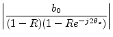 $\displaystyle \left\vert\frac{b_0}{(1-R)(1-Re^{-j2\theta_c})}\right\vert$