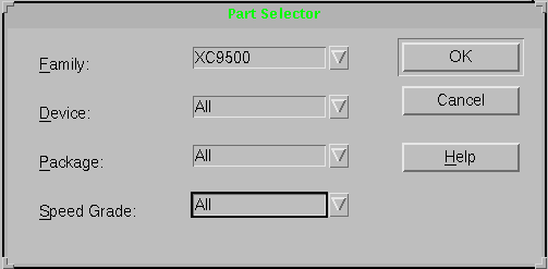 Auto Device, Package and Speed Grade Selection