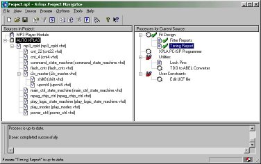 Project Navigator Interface for CoolRunner