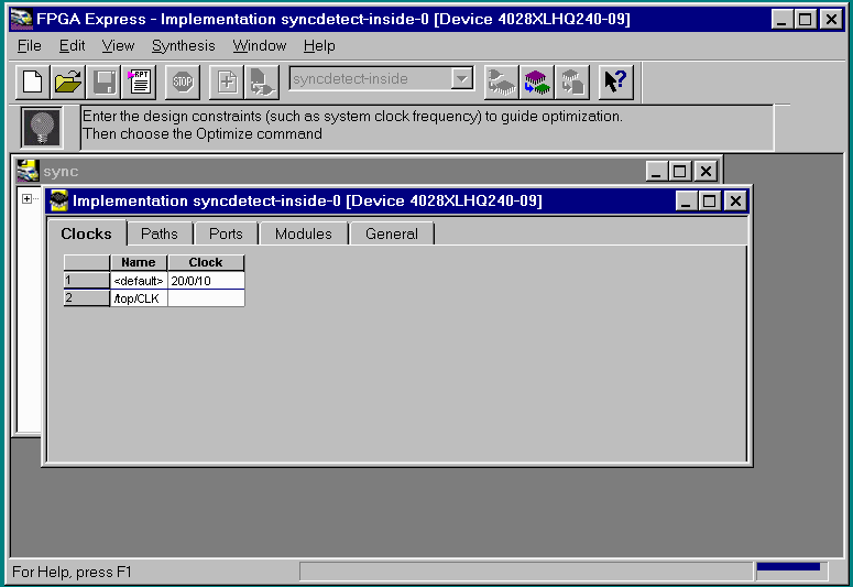 Figure 3-  Constraints Spreadsheet