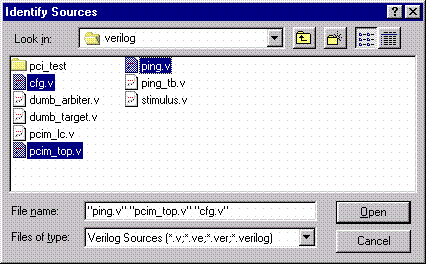  Figure 1- Read Verilog file into project