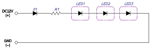 3구 LED모듈 정전압 회로도 [4]