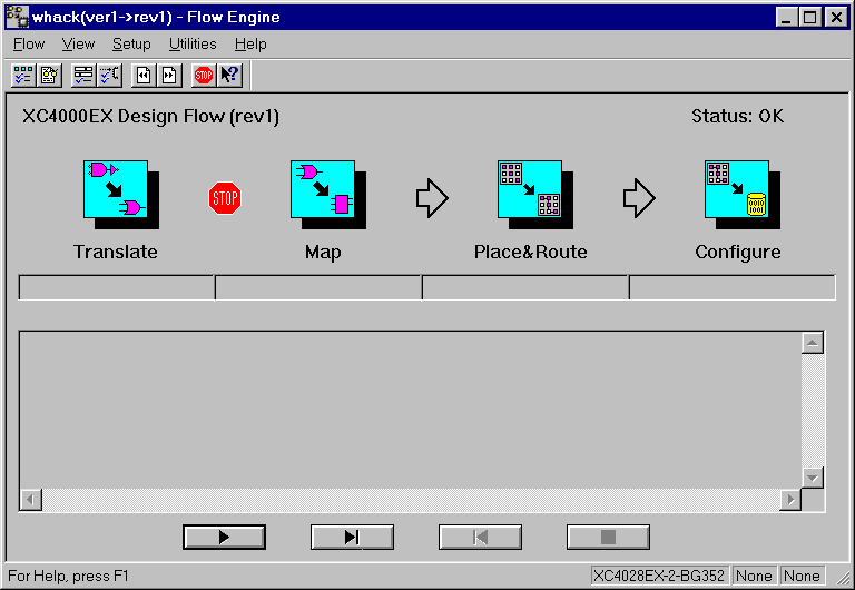 Figure 12-  Flow Engine set to 'stop' after Translate