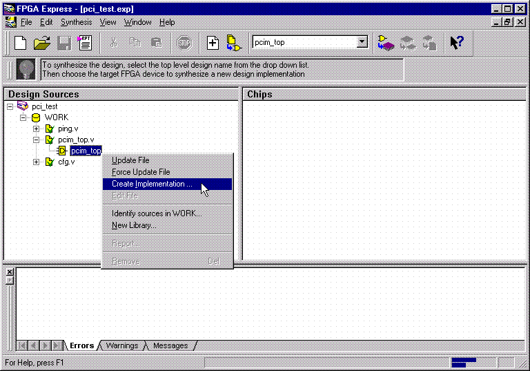  Figure 3- Implement the Design