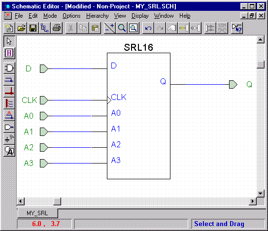  Figure 1-	SRL16 macro schematic